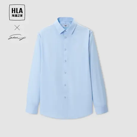 HLA/海澜之家轻商务衫及系列长袖正装衬衫24春夏新利落正式上衣男图片