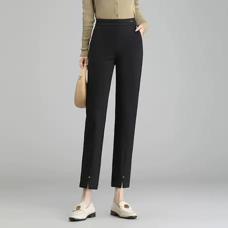 九分直筒裤小西裤女秋季2023新款时尚通勤显瘦职业烟管裤休闲裤子商品大图
