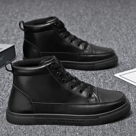 雨鞋男士时尚厨房厨师水鞋男款防滑鞋冬季钓鱼专用高筒雨靴防水鞋商品大图