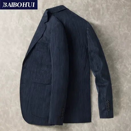 灯芯绒休闲西装外套男士秋冬季修身帅气韩版单件休闲小西服上衣潮商品大图