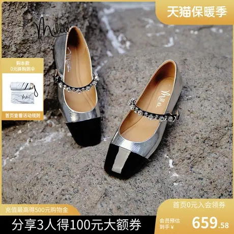 millie's妙丽2023秋新品时尚气质优雅玛丽珍百搭女单鞋30518CQ3图片