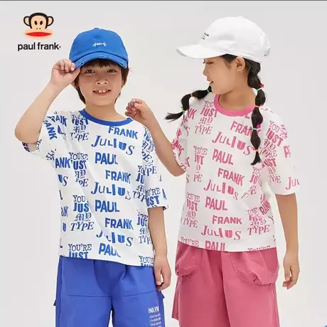 大嘴猴男女童装短袖t恤2023年夏季新品半袖中大儿童纯棉上衣体恤商品大图