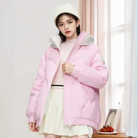 【秒杀】波司登冬季女连帽羽绒服多巴胺显瘦潮流图片