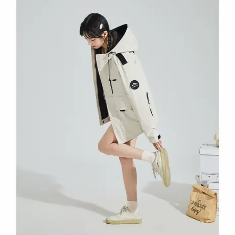 唐狮2025春秋新款女外套工装大口袋时尚户外连帽防风百搭休闲yc商品大图