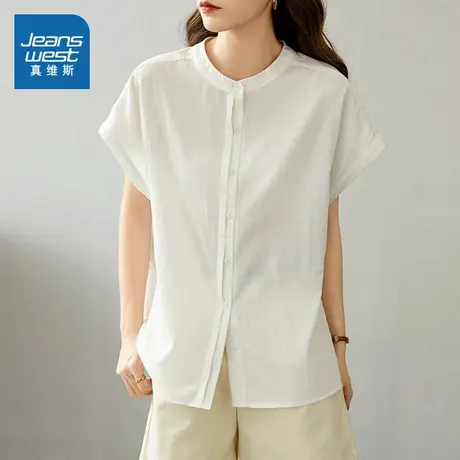 XB真维斯女装 2025夏季新款简约风时尚休闲百搭多色可选女装衬衫图片
