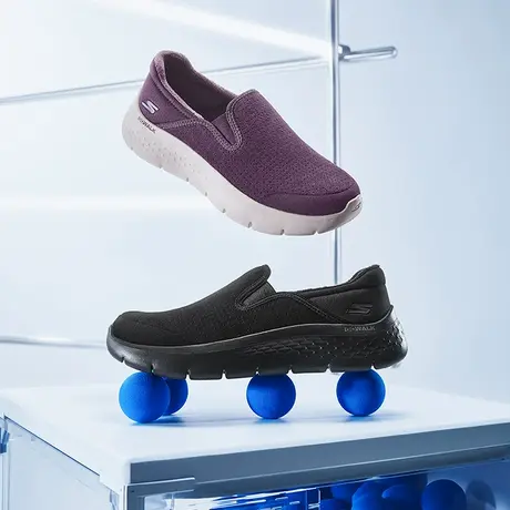 Skechers斯凯奇夏女鞋保暖妈妈鞋一脚蹬休闲鞋舒适缓震软底健步鞋图片