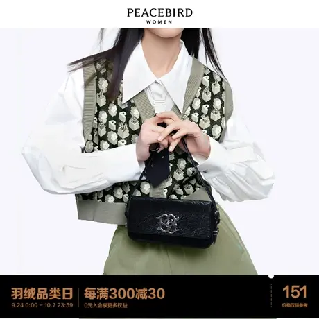 太平鸟2022年春季新款复古长方形包A9YFC1604图片