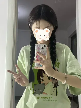 圆领小众设计感短袖t恤女夏季宽松百搭oversize美式复古上衣潮牌图片