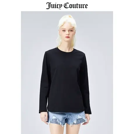 Juicy Couture橘滋长袖T恤女春季新款时尚休闲百搭纯棉长袖上衣商品大图