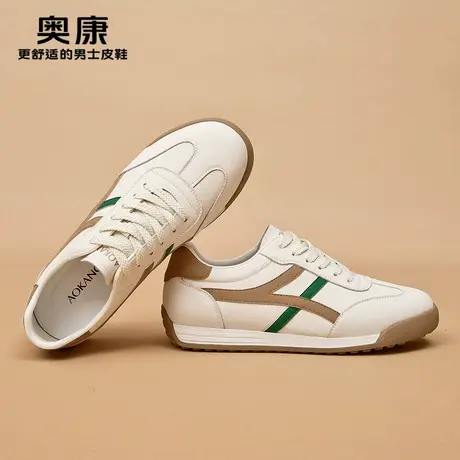 奥康男鞋2025年春秋新款时尚百搭休闲鞋男款户外运动板鞋平底鞋男图片