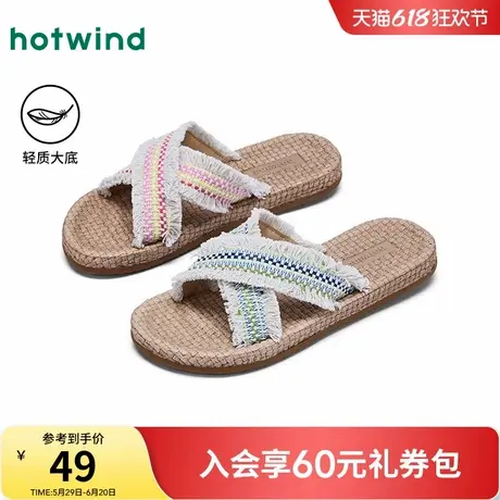 热风平底凉拖女款2025年夏季新款度假风沙滩鞋外穿拖鞋百搭半拖图片