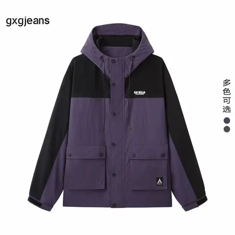gxg.jeans男装2024年春季新款连帽夹克JFX12102101商品大图