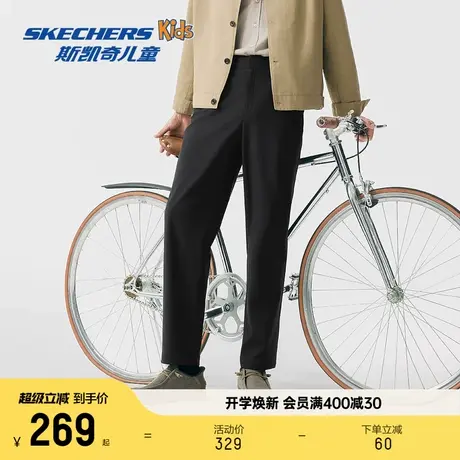 【梁朝伟同款】斯凯奇2025年秋冬季舒适梭织四面弹抗皱防泼水长裤商品大图