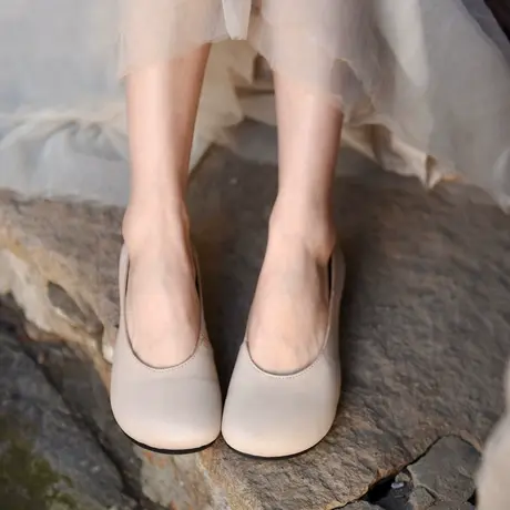 Artmu阿木原创晚晚风温柔鞋一脚蹬女鞋软底浅口单鞋女平底新款商品大图