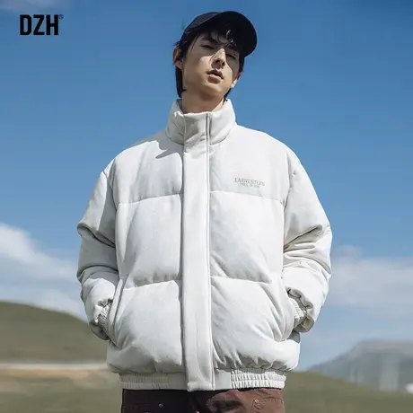 男士麂皮绒棉服男款冬季加厚立领棉衣外套2024新款休闲面包服棉袄商品大图