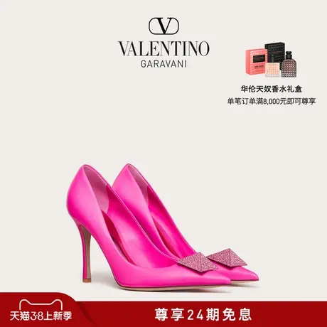 【24期免息】华伦天奴VALENTINO女士 ONE STUD 仿水晶装饰高跟鞋图片