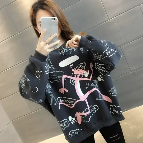 卫衣2023年新款女装韩版秋冬季秋款秋装宽松女士加绒外套爆款上衣图片