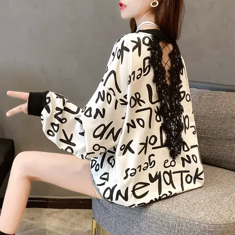 早秋装卫衣女春秋季韩版宽松bf慵懒风ins洋气薄款盐系上衣外套潮图片