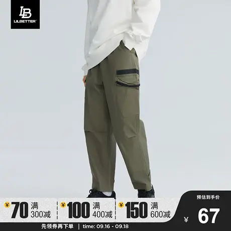 Lilbetter长裤男士潮牌工装裤日系休闲裤街头束脚裤痞帅休闲裤LB商品大图
