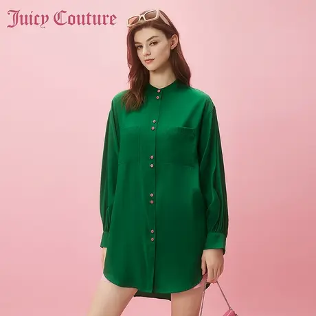 Juicy Couture橘滋2024早春日穿搭新款女装纽扣宽松阔版女士衬衫商品大图