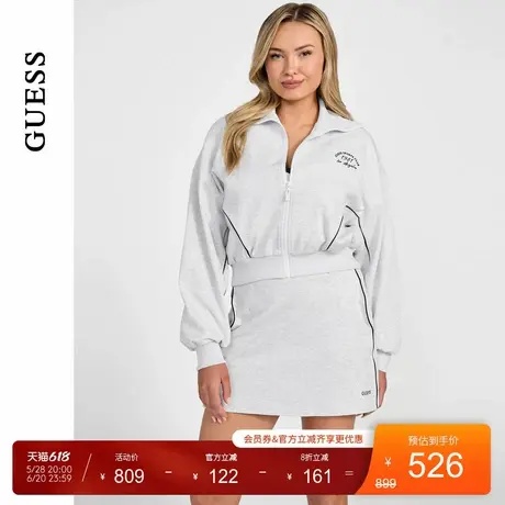 GUESS25年新款春季女士舒适百搭户外运动休闲外套-V5GQ04KCS01商品大图