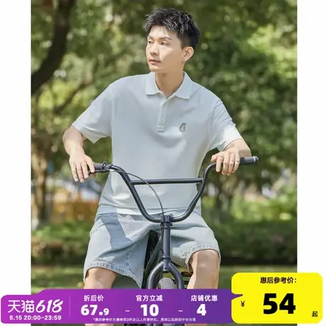 唐狮2025夏季新款polo衫男士短袖有翻领t恤男生宽松纯色简约休闲图片