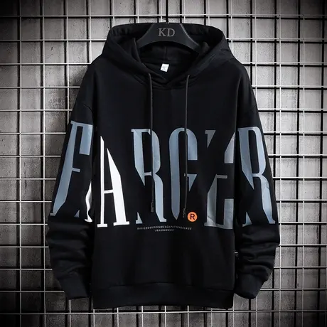 卫衣男士连帽春秋季新款韩版潮流ins港风宽松百搭炸街情侣装外套商品大图