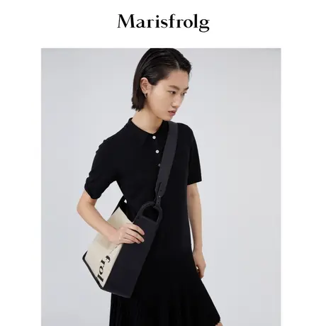 【商场同款】玛丝菲尔女装秋季新款 桑蚕丝100%连衣裙A1BW3861M图片