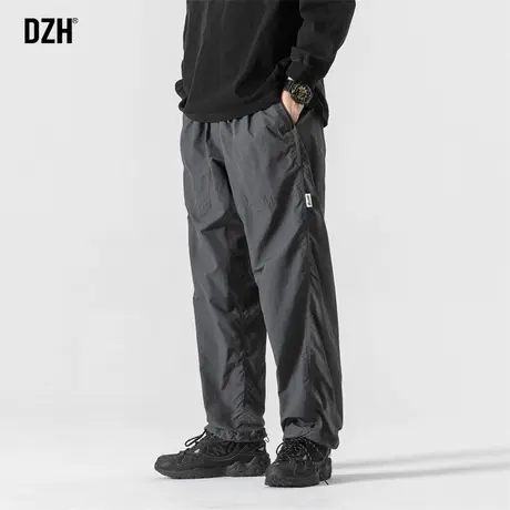 男士休闲裤男夏季薄款冰丝速干裤男款直筒长裤2023新款宽松冲锋裤商品大图