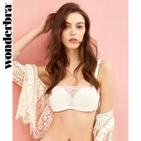 WONDERBRA可拆卸肩带隐形抹胸防走光性感蕾丝文胸女内衣婚纱礼服图片