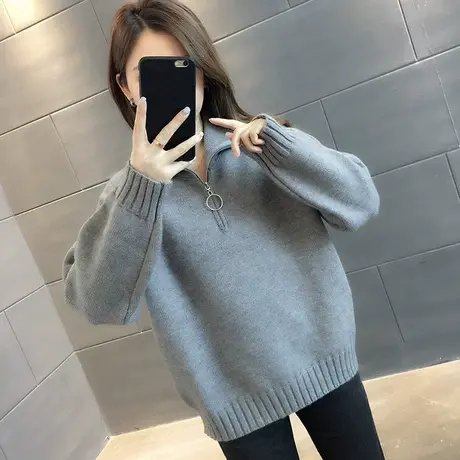 毛衣女装2024年新款春秋季女士春款春装宽松外穿上衣打底衫洋气潮商品大图