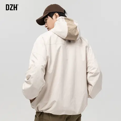 男士连帽夹克外套男潮牌春秋宽松休闲冲锋衣男款2024年新款潮上衣商品大图