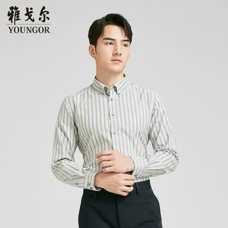 【商场同款】雅戈尔男士长袖衬衫新款官方商务休闲上班穿衬衫男图片