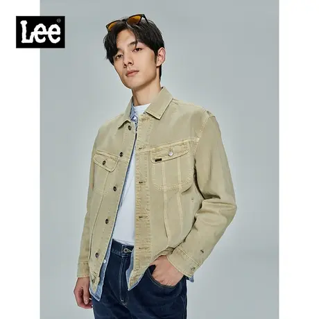Lee商场同款23春夏新品舒适浅卡其色男夹克外套LMT0045005TQ00FA0图片