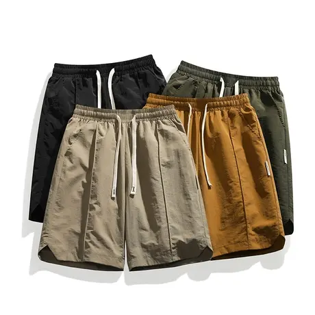 男士短裤夏季薄款宽松直筒五分裤子潮牌高级感休闲运动外穿中裤男商品大图