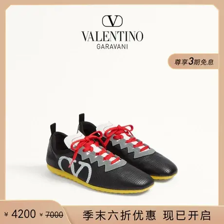 [季末优惠]华伦天奴VALENTINO男士 CHROMATHON 羊皮运动鞋图片