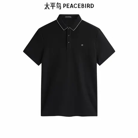 太平鸟男装 翻领短袖t恤时尚休闲polo衫B1COE2113图片
