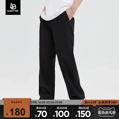 Lilbetter裤子男新款宽松直筒裤男士高级感慵懒休闲裤潮牌长裤LB商品大图