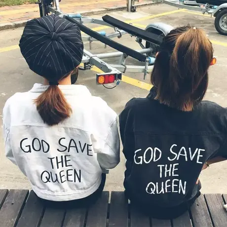 牛仔外套女宽松2021春秋新款BF风大码韩版短牛仔服上衣学院港风潮商品大图