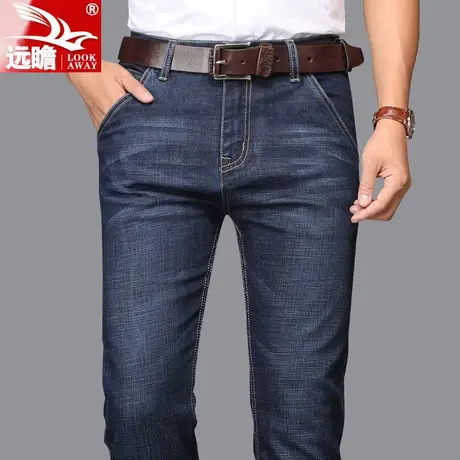 冬季牛仔裤男款宽松直筒加绒保暖男裤2023新款休闲秋冬男士长裤子商品大图