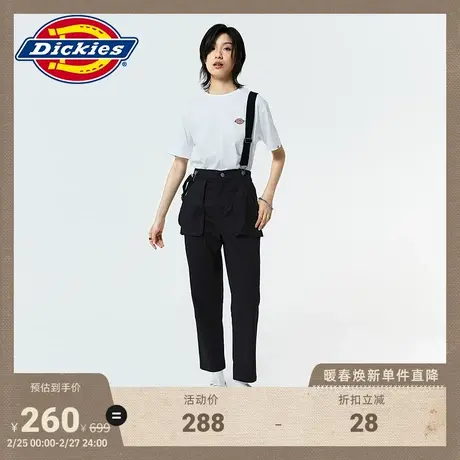 Dickies 可脱卸背带长裤 女春夏下装工装长裤宽松商品大图