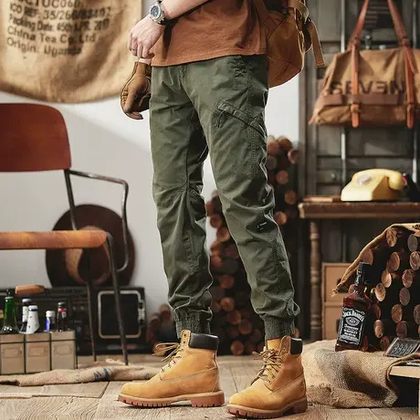 Modi Nick/摩帝尼克裤子男款男士宽松直筒潮流工装长裤品质男装图片