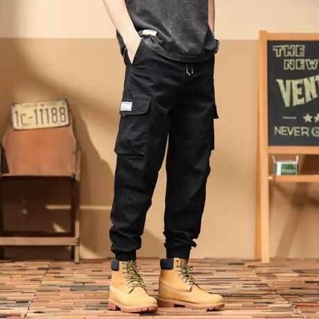 秋冬季百搭裤子男款工装裤时尚潮流工装裤男士上档次裤子宽松潮流商品大图