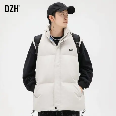 男士立领棉马甲男外穿冬季潮流男装2023新款无袖背心坎肩棉服外套商品大图