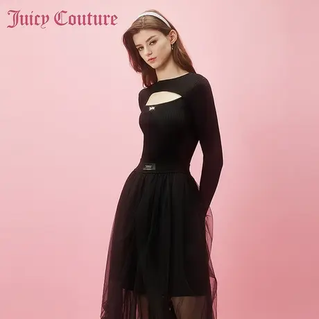 Juicy Couture橘滋春夏新款针织衫长袖圆领针织衫运动休闲女图片