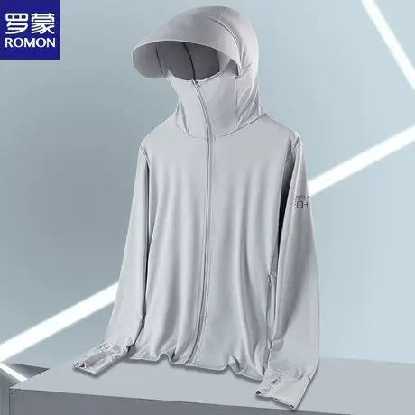 罗蒙2024春夏季款户外防晒衣男女款宽松潮流外套带帽薄款情侣夹克商品大图