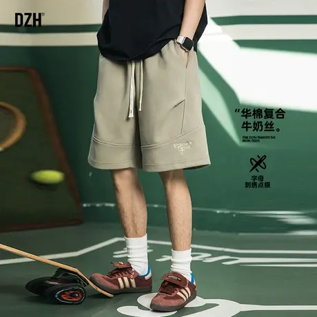 男士刺绣运动短裤男夏外穿宽松休闲五分卫裤男款2025新款篮球中裤商品大图