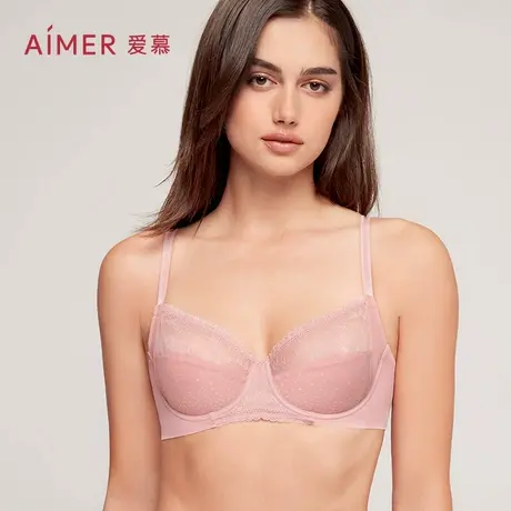 爱慕内衣女大胸显小蕾丝性感大罩杯文胸薄款AM135271商品大图