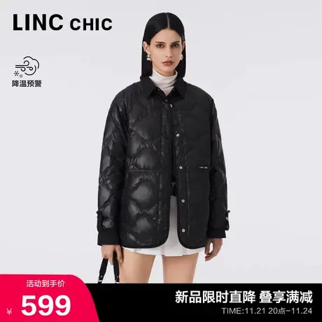 LINCCHIC金羽杰短款轻薄羽绒服女2023新款外套女秋冬款Y23802325商品大图