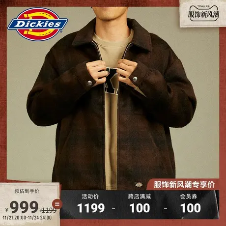 Dickies 春夏格子条纹休闲夹克 保暖外套宽松图片